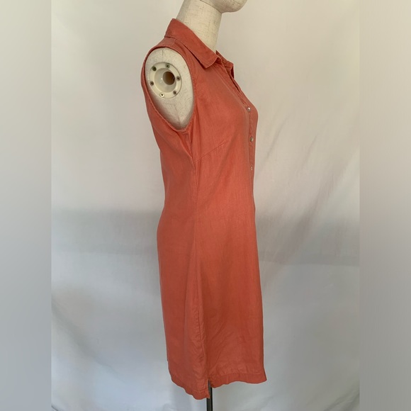Light coral pink linen dress from Malvin Germany - Picture 5 of 11